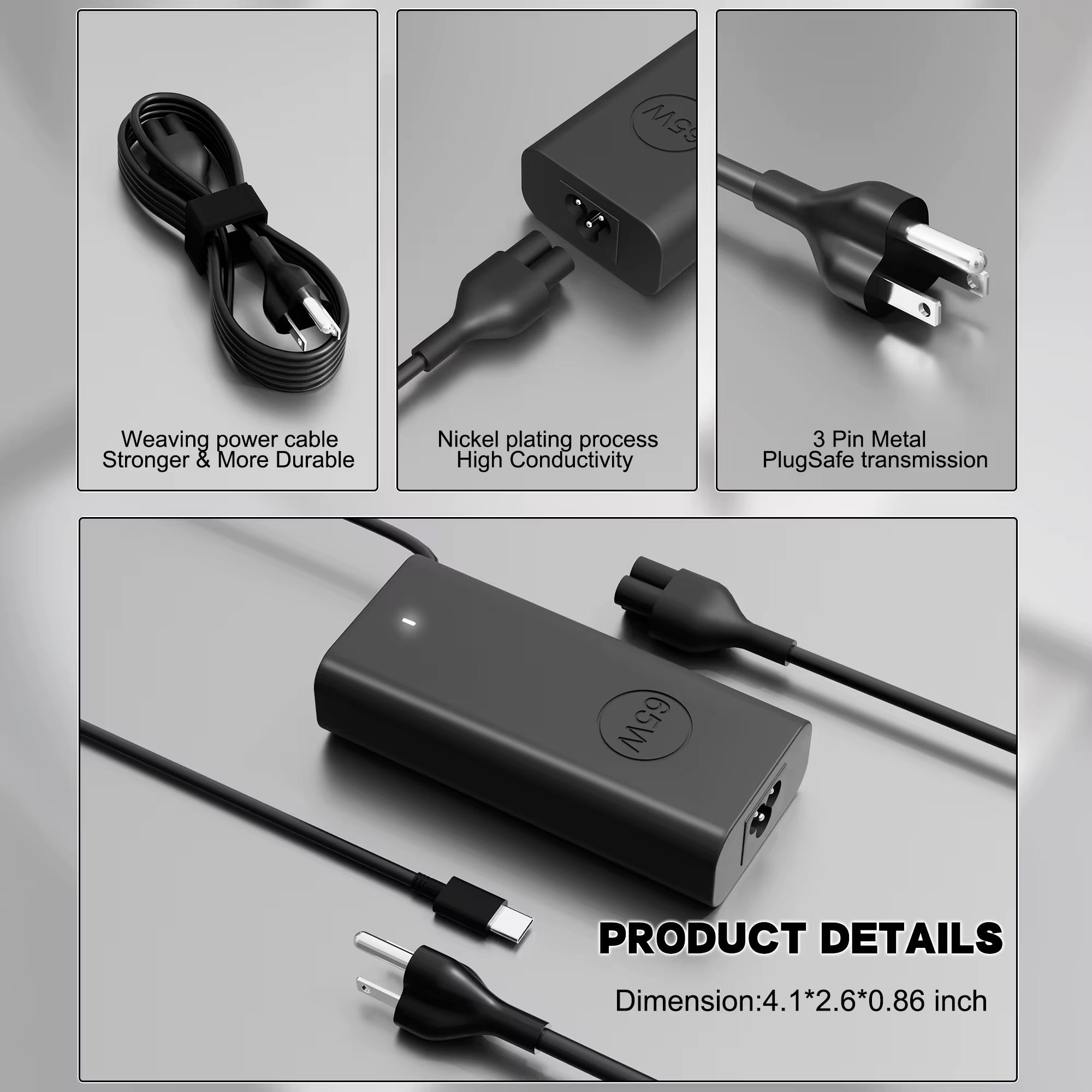 Chargeur Dell USB-C 65W